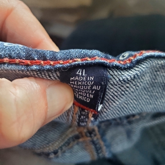 Tommy Hilfiger Vintage Sz 4L bootcut distressed leg hems X long | GUC - Picture 5 of 10
